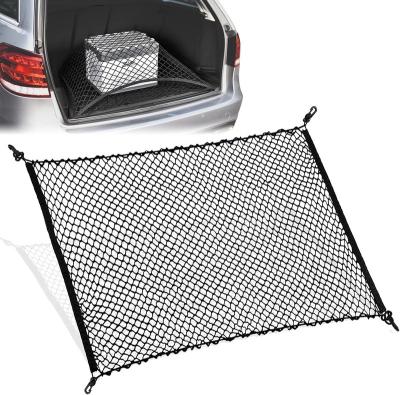 China Convenient Car Trunk Net with 4 Hooks,Elastic Nylon Baggage Cargo Fixed Net for sale