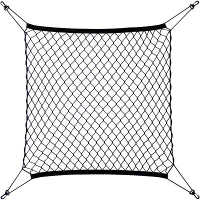 China Cargo Cover Universal Rear Cargo Net, Adjustable Elastic Nylon Rear Trunk Cargo Storage Organizer for sale