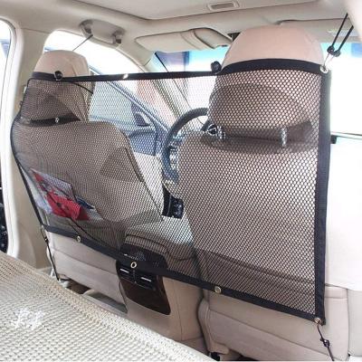 China Cars Dog Car Barrier for SUV Universal Fit Sturdy Mesh Front Seat Barrier for Pet Dog Kid for sale