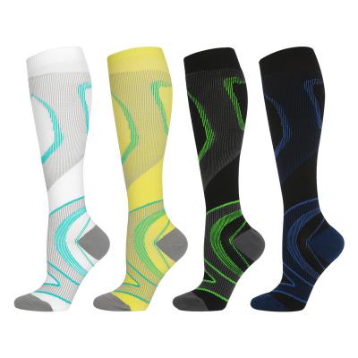 China Professional Marathon Running Socks Long Tube Sports Socks Venous Compression Socks for sale