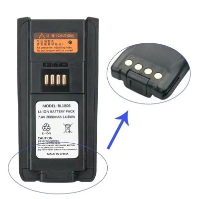 China Battery BL1806 BL2505 2000mAh Battery PT580 PT580H PT580H Plus Rechargeable replacement walkie talkie for sale