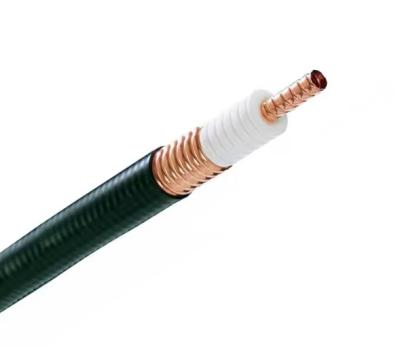 China RF 1/2" Coaxial Cable Bare Copper 50-12 1 2 Feeder Foamed PE Jacket for sale