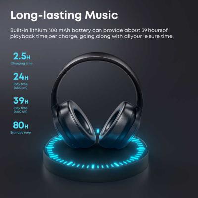 China Langsdom Bluetooth Headset Accessories For Two Way Radio Blurtrum Chipset ANC Bluetooth Headphones for Frequent Travelers on Business Trips for sale