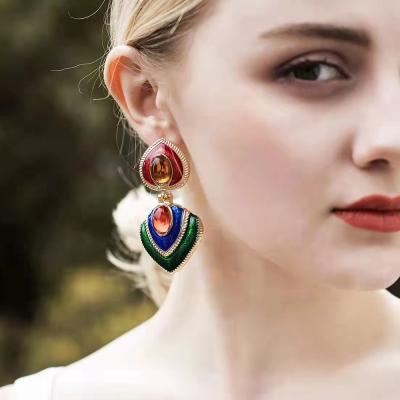 China Custom Designer Girls Luxury Fancy Western Stylish African Earring From Neo-Gothic Manufacturer Supply for sale