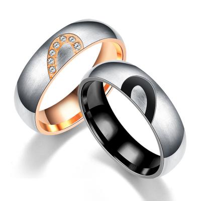 China Fashion punk gold stainless steel silver friendship rings for women wholesale N2108298 for sale