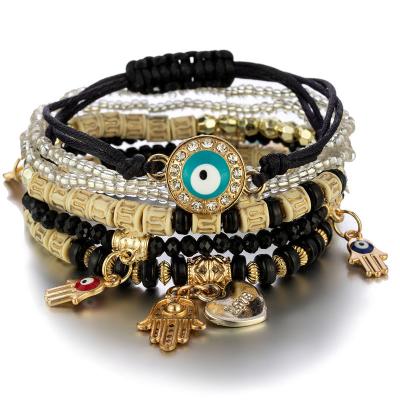 China Fashion casual/sporty gold bangles colorful bracelets beads for women N2109055 wholesale for sale