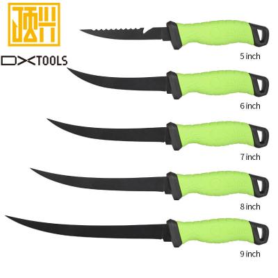 China Viable Outdoor Light Processing Sand Knife Fish Fillet Stainless Hot Rolled Strip Fishing Knife for sale