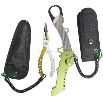 China Portable Aluminum Lip Fishing Pliers With Pliers Fishing Tackle Aluminum Fishing Tools for sale