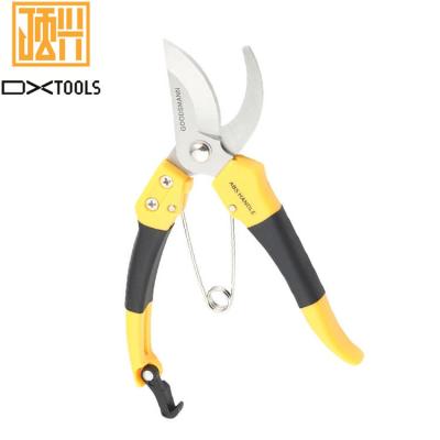 China Professional Steel Anti-skid Tree Handle Garden Pruner Hand Shears Gardening Scissors for Flowers for sale