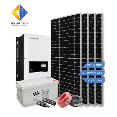 China Best Types 15KW Home Grid Solar Panel PV System For Home for sale