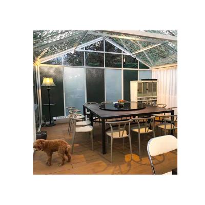 China Contemporary Glass Veranda Green House For Sale Prefab House for sale