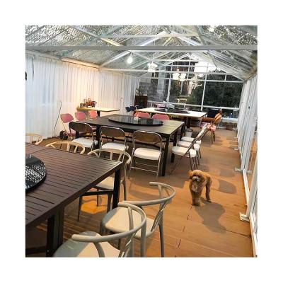 China Contemporary Aluminum Glass Sunroom For Solarium Garden House Glass Greenhouse for sale