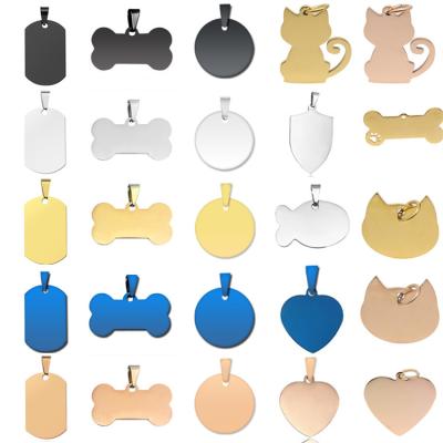 China China Custom Cute Custom Military Mens Gold White Stainless Steel Metal Pet ID Dog Name Tag/Custom Stainless Steel Dogtag for sale