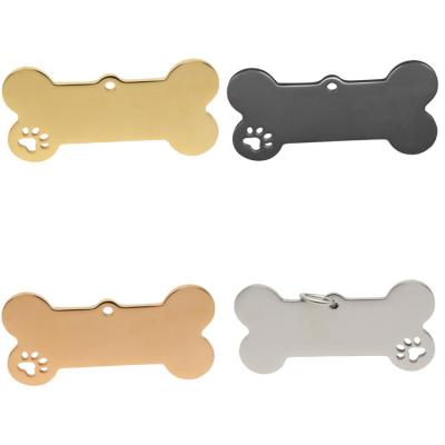 China China Custom Your Own Design Laser Engraving Stainless Steel Metal Bone ID Tag Dog for sale