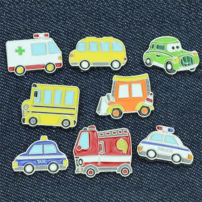 China Cheap America Ambulance Truck Enamel Pin Manufacturer Price Stock 3d 2d Enamel Car Pins for sale