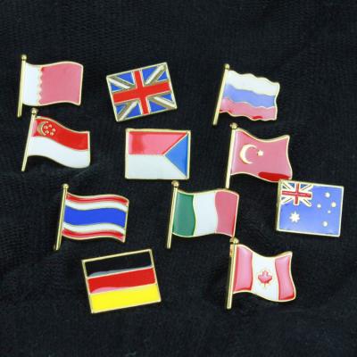 China Pin Flag Pins International Travel National Flag Pin Badge Collections Friendship Country of America Canada Flag for sale