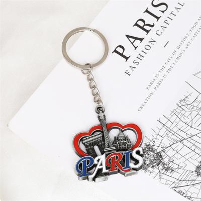 China Souvenir Gift Metal Fashion Key Chain Alloy Enamel 2d / 3d Cute Gift Key Chain for sale