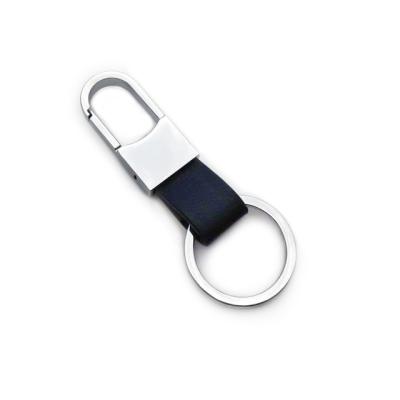 China Custom Souvenir Gift Key Chain Accessories Car Laser Engraving Logo Leather Key Chain for sale