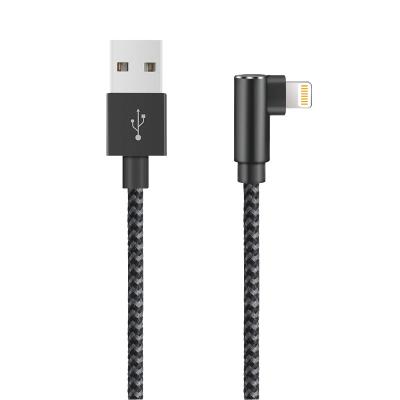 China MP3 / MP4 Player 1M 2M 3M 90 Degree Angled USB Cable For iPhone Cable for sale