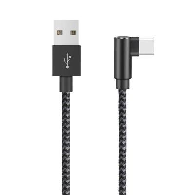 China MP3/MP4 Player 90 Degree Angled Type C Cable 3FT 6FT 10FT Aluminum Alloy USB C Cable For Samsung Huawei Mobile Phone for sale