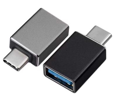 China Mobile Phones 3.1 USB C Adapter Aluminum Alloy USB To Type C OTG Adapters Charge And Data For Phone PC TV for sale