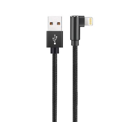 China Mobile Phone 90 Degree Right Angle Usb Mirco Data Cable For Best Selling iPhone for sale