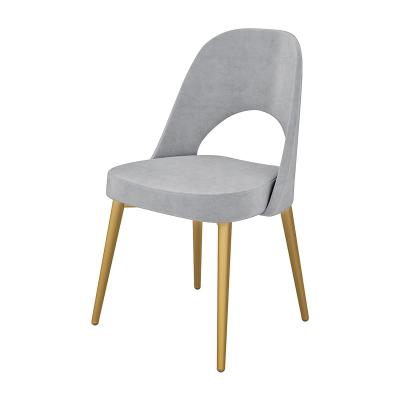 China A sala de jantar da tela do ODM preside Grey Upholstered Dining Chair ergonômico à venda