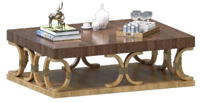 China Solid Wood Oak Sturdiness European Style Coffee Table 1000*750*450mm for sale