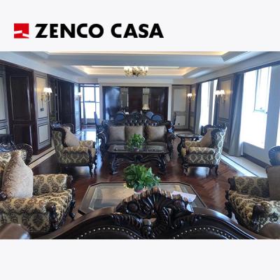 China Hotel Suite Furniture Set European Retro Style Sofa And Coffee Table Set for sale