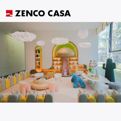 China Children'S Play Area Furniture Set With Colourful Stools And Chairs for sale