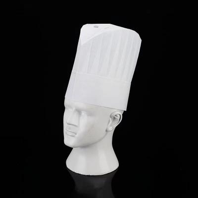 China High Quality Eco-friendly Wholesale Non Woven Fabric Disposable Chef Hat Paper Chef Cap for sale