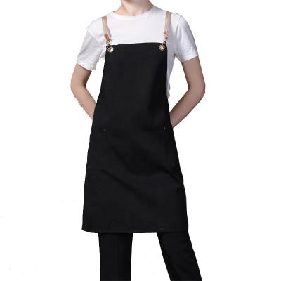 China Good Quality Waterproof Canvas Apron Heavy Duty Lattice Chef Apron For Kitchen for sale