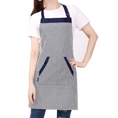 China 100% Cotton Eco-Friendly Women's Canvas Kitchen Housekeeping Cute Printed Custom Printed Adjustable Aprons for sale