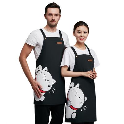 China 100% Male Female Cute Overalls Style Skirt Fashion Kitchen Household Customization Aprons Waterproof Oil-proof Work Environment-friendly for sale