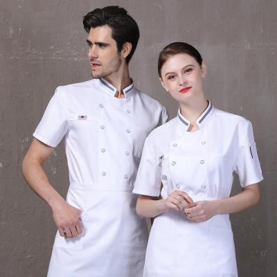 China Eco-friendly chef uniform single jacket chef uniformcheap chef clothing design design jacket high quality short sleeve for sale