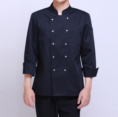 China Eco-friendly OEM Customized Hotel Restaurant Chef Jacket Coat Factory Supply Kitchen Chef Uniforms for sale