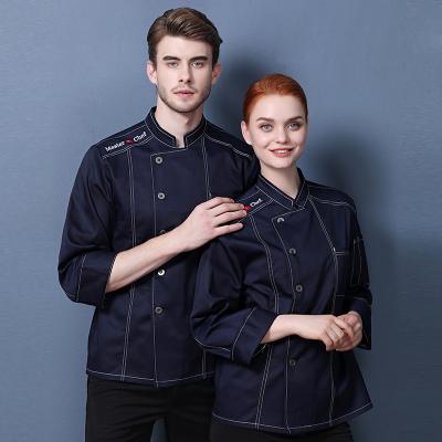 China Hotel Kitchen Restaurant Chef Coat Personalized Customized Eco-Friendly Chef Jacket for sale