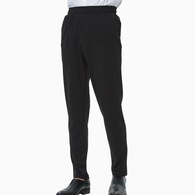 China Eco-Friendly Elastic Adjustable Loose Pants Men's Black Kitchen Style Waist Pants Pants Restaurant Sports Pants Eco-Friendly Ready To Ship for sale