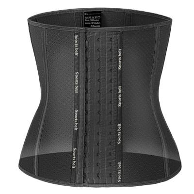 China Custom Home Sports Lovers Gym Equipment Belly Waist Trimmer Women Corset Cincher Body Shaper Latex Waist Trainer With Steel Bone Supplement for sale