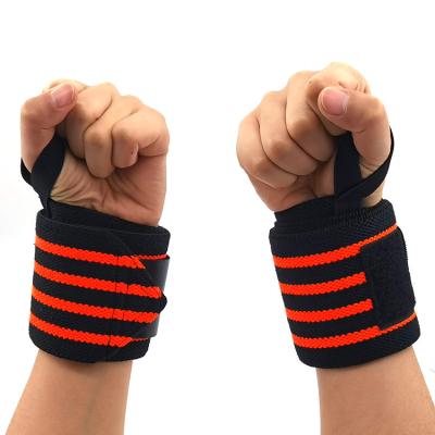 China Bodybuilding High Elastic Breathable Power Wrist Supports Grip Strength Boxing Gym Wristband Lifting Wrap for sale