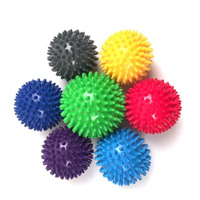 China Portable Custom Tissue Spike Deep Point Massager Balls Hand Foot Exerciser Muscle Roller Yoga Massage Therapeutic Massage Ball for sale