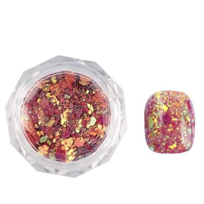 China Nail Accessories Wholesale Colorful Nail Glitter Sequins 3d Nail Art Nail Beauty Shiny Glitter Decoration Acrylic for sale