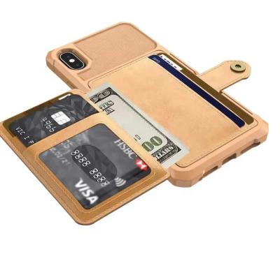 China With Stand QC High Quality 100% Leather Case For iphone 13 pro Max Leather Phone Case With Wallet for sale