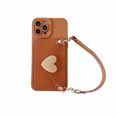 China With Stand PU Leather Phone Case Cover For iphone 14 13 12 11 Wallet Mobile Phone Leather Case for sale