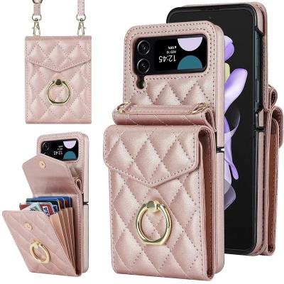 China With Stand Wallet Leather Phone Case For Samsung Flip Cross 3 - Scented Body Folding Screen Phone Case Organ Card Protection Case for sale