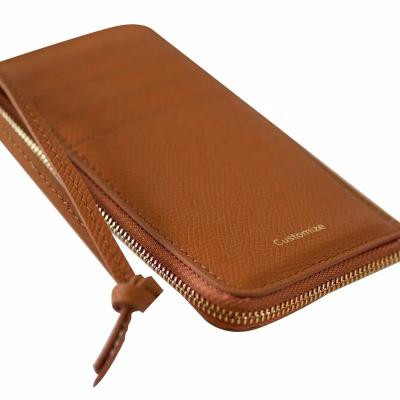 China Custom Logo Anti-theft Custom Wallet Multi-Layer Multi-Layer Wallet Tri Case Design Soft Leather Card Holder for sale