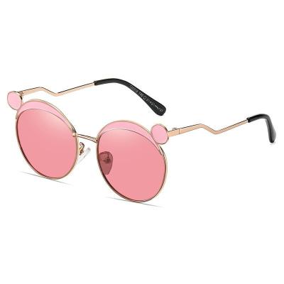 China OEM Tac Lenses Metal Frame Fashion comfortable children's sunglasses shading children's sunglasses for sale