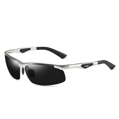 China Fashion Sunglasses Classic Mens Sports Half Frame Outdoor Mount Aluminum Magnesium Polarized Sunglasses for sale