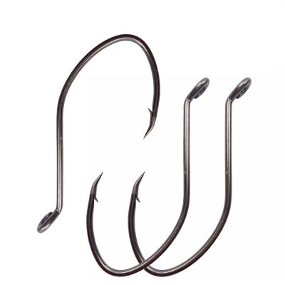 China 200pcs Hooks High Carbon Steel High Carbon Steel Black Wide Catfish Hooks For Fishing Tackle Size10#- 8/0 for sale