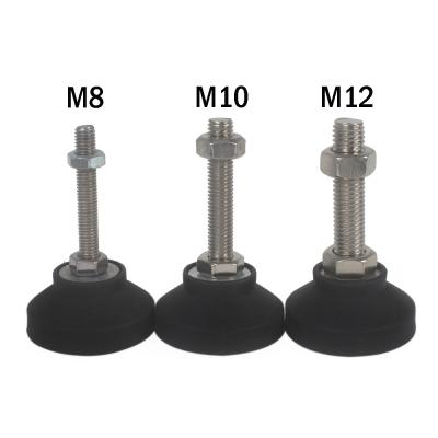 China Modern Adjustable Type 4/6/10pcs Turn Leg Wire Adjustable Leveling Feet Swivel Hinging Base Leveling Legs Furniture Slip Pad for sale